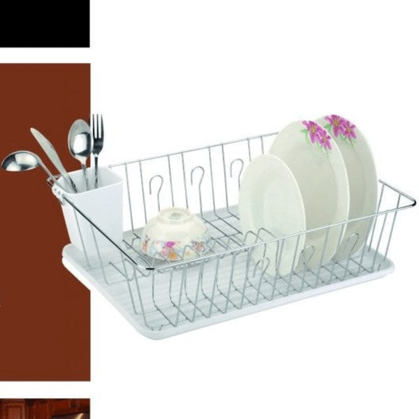 Better Chef 16 Inch PVC-Coated Metal Dish Rack