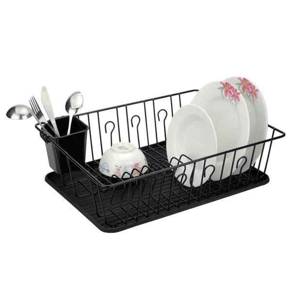 Better Chef 16 Inch PVC-Coated Metal Dish Rack